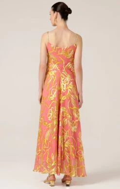 PEACH PHEASANT DRESS 15 PEACH PHEASANT DRESS -Clothing Discounts Shop LR PEACHGOLDENPHEASANTDRESSINCORALGOLDFLOWER3 DANZSS24