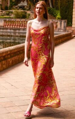 PEACH PHEASANT DRESS 10 PEACH PHEASANT DRESS -Clothing Discounts Shop LR PEACHPHEASANTDRESSSPRINGCAMPAIGN2424 LUCIASC24