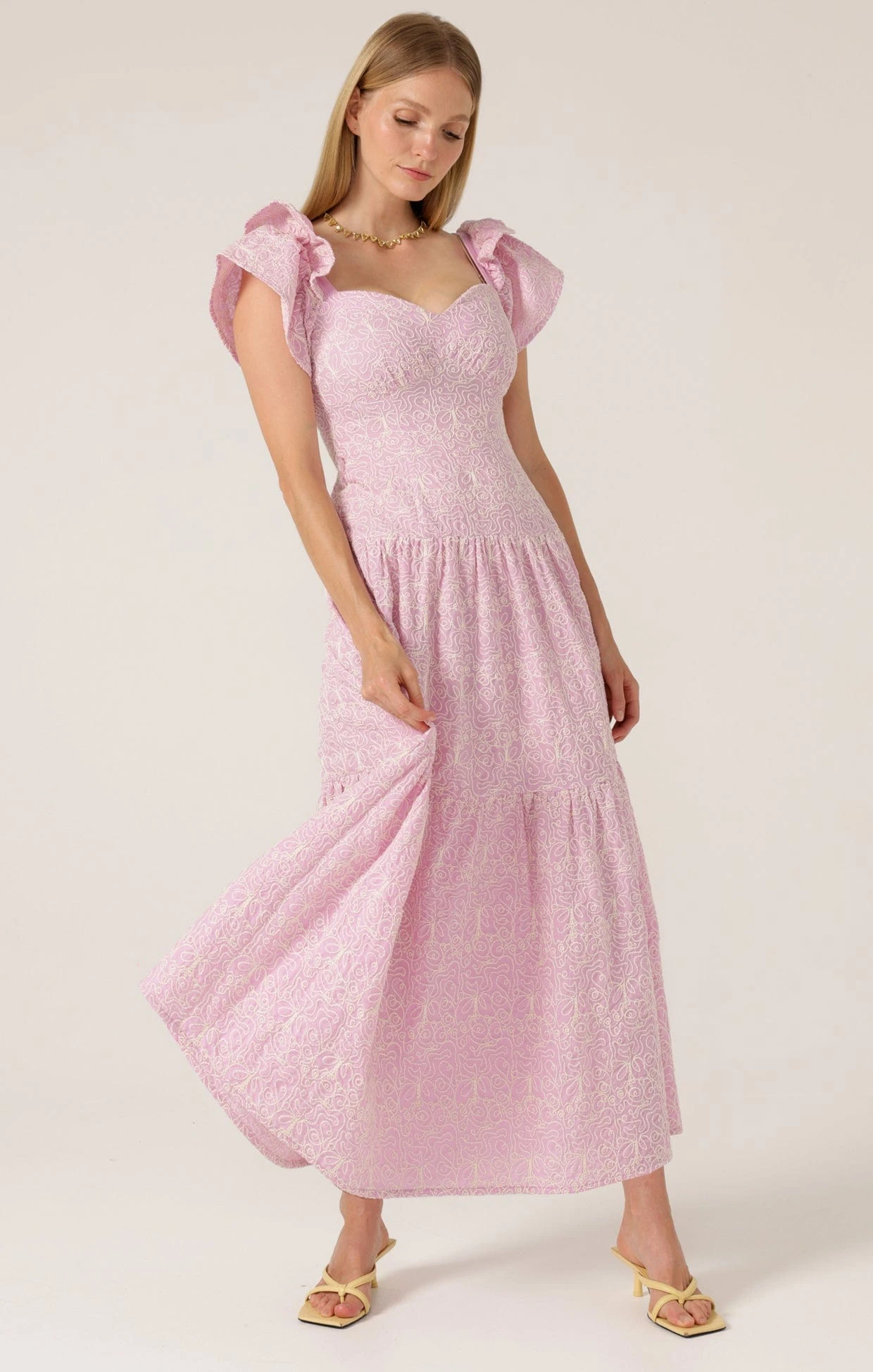 PINK GALLAH MAXI DRESS 6 PINK GALLAH MAXI DRESS - Image 4