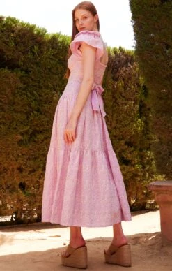 PINK GALLAH MAXI DRESS 14 PINK GALLAH MAXI DRESS -Clothing Discounts Shop LR PINKGALLAHMAXIDRESSSPRINGCAMPAIGN2496 LUCIASC24