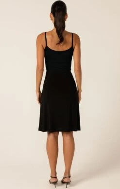 HALF SLIP IN BLACK -Clothing Discounts Shop LR RUCHEDCAMIINBLACKBACKTUCKEDWITHHALFSLIPINBLACK11 NINAS25