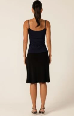 RUCHED GATHERED CAMI SLIP IN NAVY 10 RUCHED GATHERED CAMI SLIP IN NAVY -Clothing Discounts Shop LR RUCHEDCAMIINNAVYWITHHALFSLIPINBLACK3 NINAS25 f0c6d864 2f4d 4c42 b21e dc340080da38