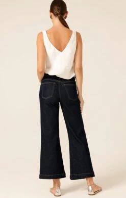FREYA WIDE LEG JEAN IN INDIGO -Clothing Discounts Shop LR SD DELRAYCAMIINWHITEWITHFREYAJEAN12 BELMAA25