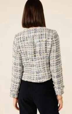 SHIMMERING SHORES JACKET -Clothing Discounts Shop LR SHIMMERINGSHORESJACKETINBLUETWEEDWITHTAPEREDLEGPANTINNAVY37 MADIA25