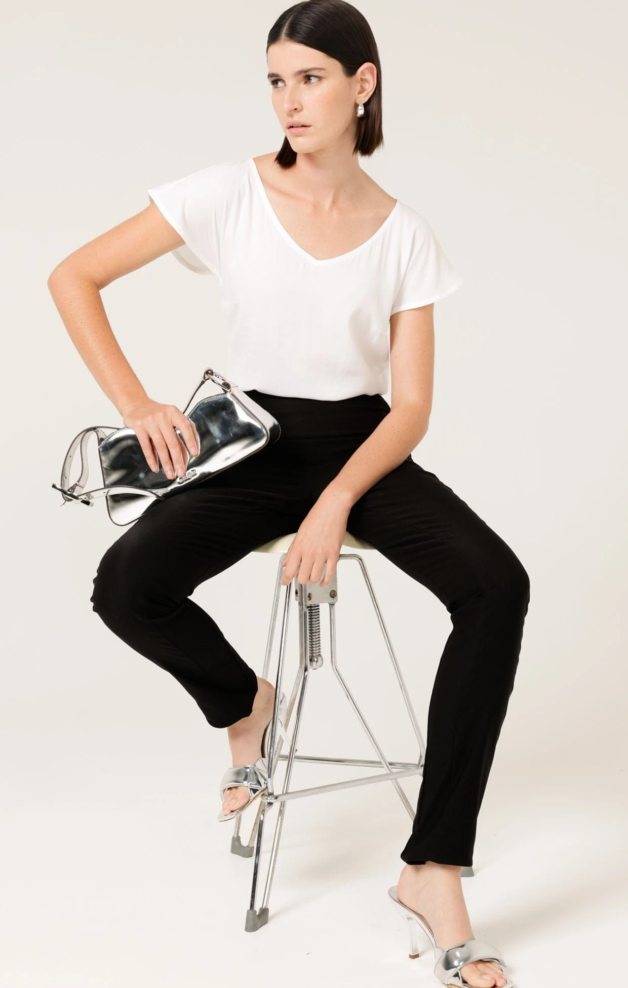 SKINNY PANT IN BLACK 5 SKINNY PANT IN BLACK - Image 3