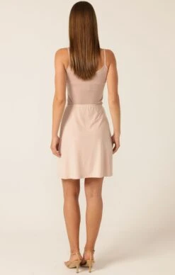 RUCHED GATHERED CAMI SLIP IN NUDE -Clothing Discounts Shop LR SLIPSKIRTINNUDE19 ELIZAVETAS25