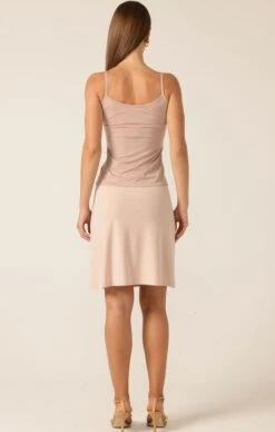 RUCHED GATHERED CAMI SLIP IN NUDE -Clothing Discounts Shop LR SLIPSKIRTINNUDE1 ELIZAVETAS25