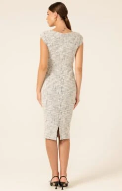 STREAM SLATE DRESS 17 STREAM SLATE DRESS -Clothing Discounts Shop LR STREAMSLATEDRESSINIVORYCHARCOALTWEED2 BELMAA25