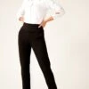 TAPERED LEG PANT TALL IN BLACK 1 TAPERED LEG PANT TALL IN BLACK -Clothing Discounts Shop LR TAPEREDLEGPANTREGULARINBLACKWITHCLASSICWHITESHIRT28 ANDYS23
