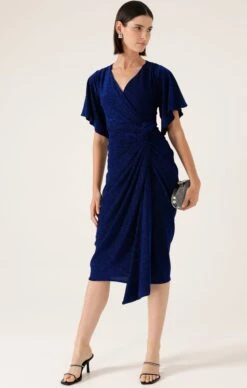 THE EMPORIUM DRESS IN SAPPHIRE