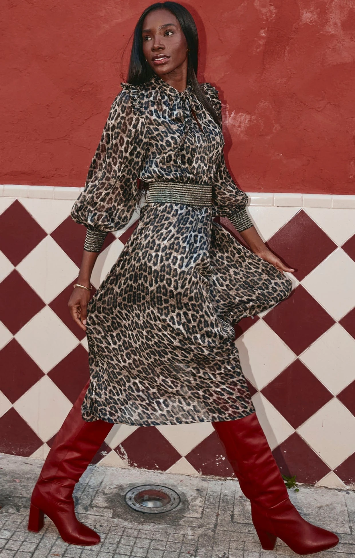 TREE HOLLOW MIDI DRESS 6 TREE HOLLOW MIDI DRESS - Image 4