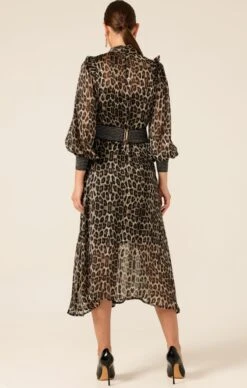 TREE HOLLOW MIDI DRESS 18 TREE HOLLOW MIDI DRESS -Clothing Discounts Shop LR TREEHOLLOWMIDIDRESSINANIMAL65 BELMAA25