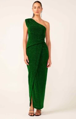 VALEDICTORY DRESS IN EMERALD