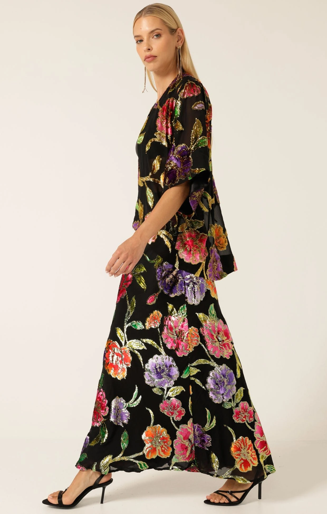 NIGHT FLOWER BIAS SKIRT 7 NIGHT FLOWER BIAS SKIRT - Image 5