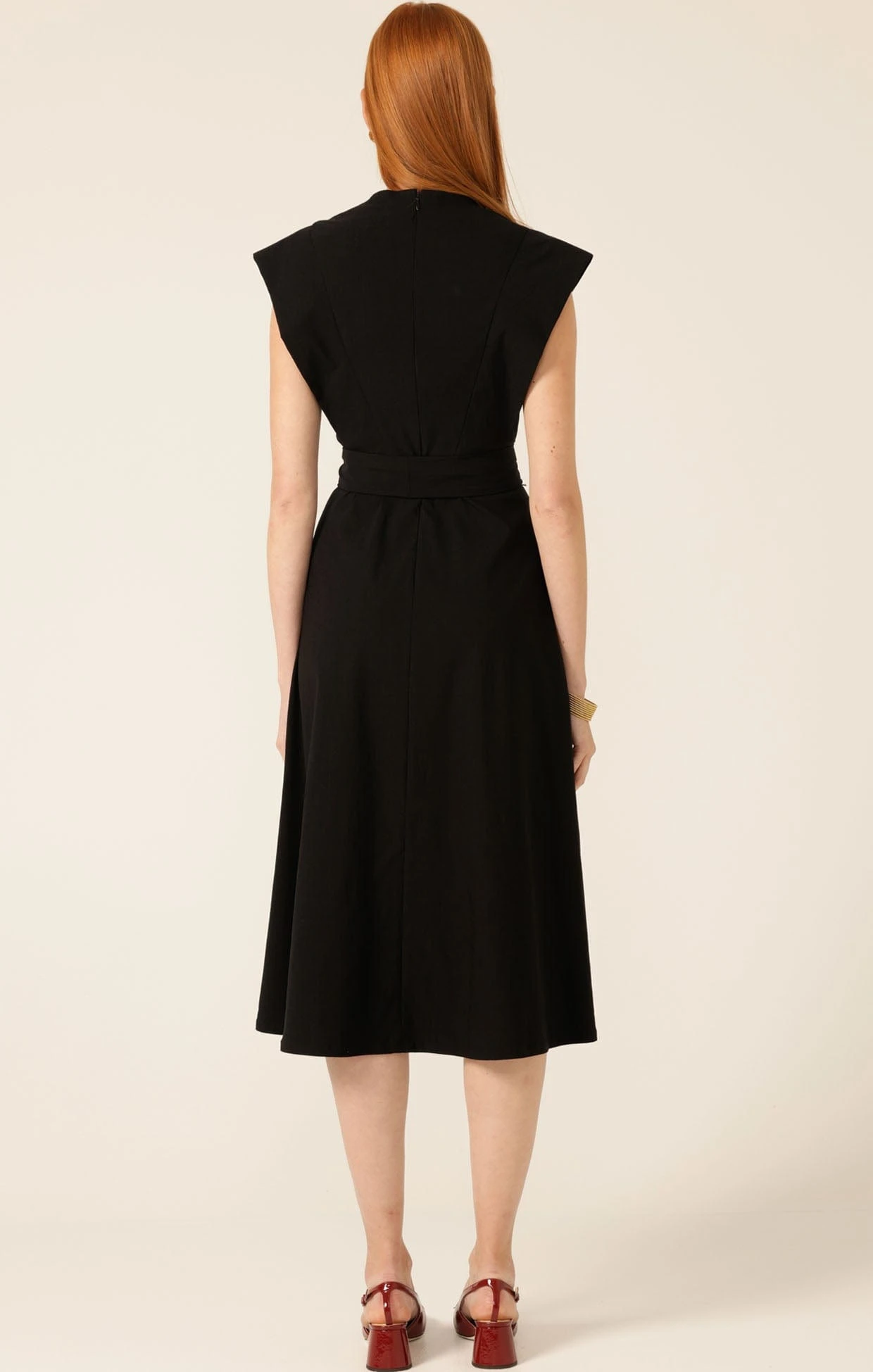 ZIP FRONT FIT AND FLARE DRESS 9 ZIP FRONT FIT AND FLARE DRESS - Image 7
