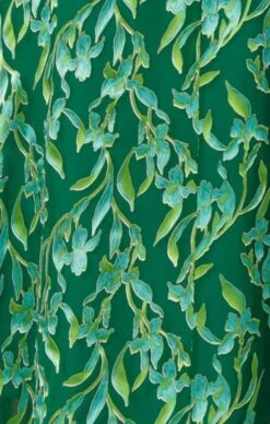 FLEUR DE LYS MIDI DRESS 19 FLEUR DE LYS MIDI DRESS -Clothing Discounts Shop ORCHIDWRAPDRESSINGREENBOTANICAL