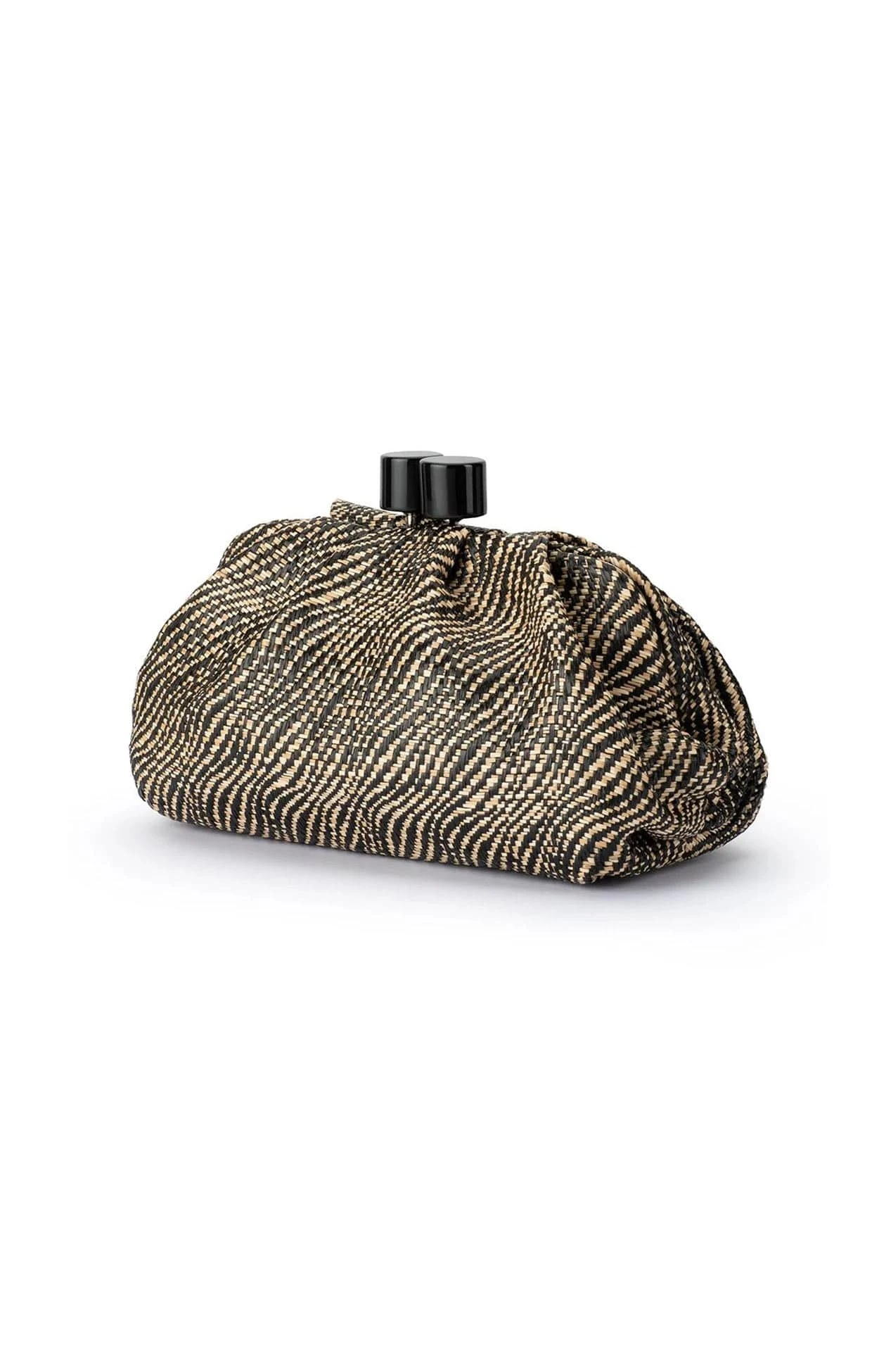 ADDISON WOVEN CLUTCH BAG IN BLACK 4 ADDISON WOVEN CLUTCH BAG IN BLACK - Image 2