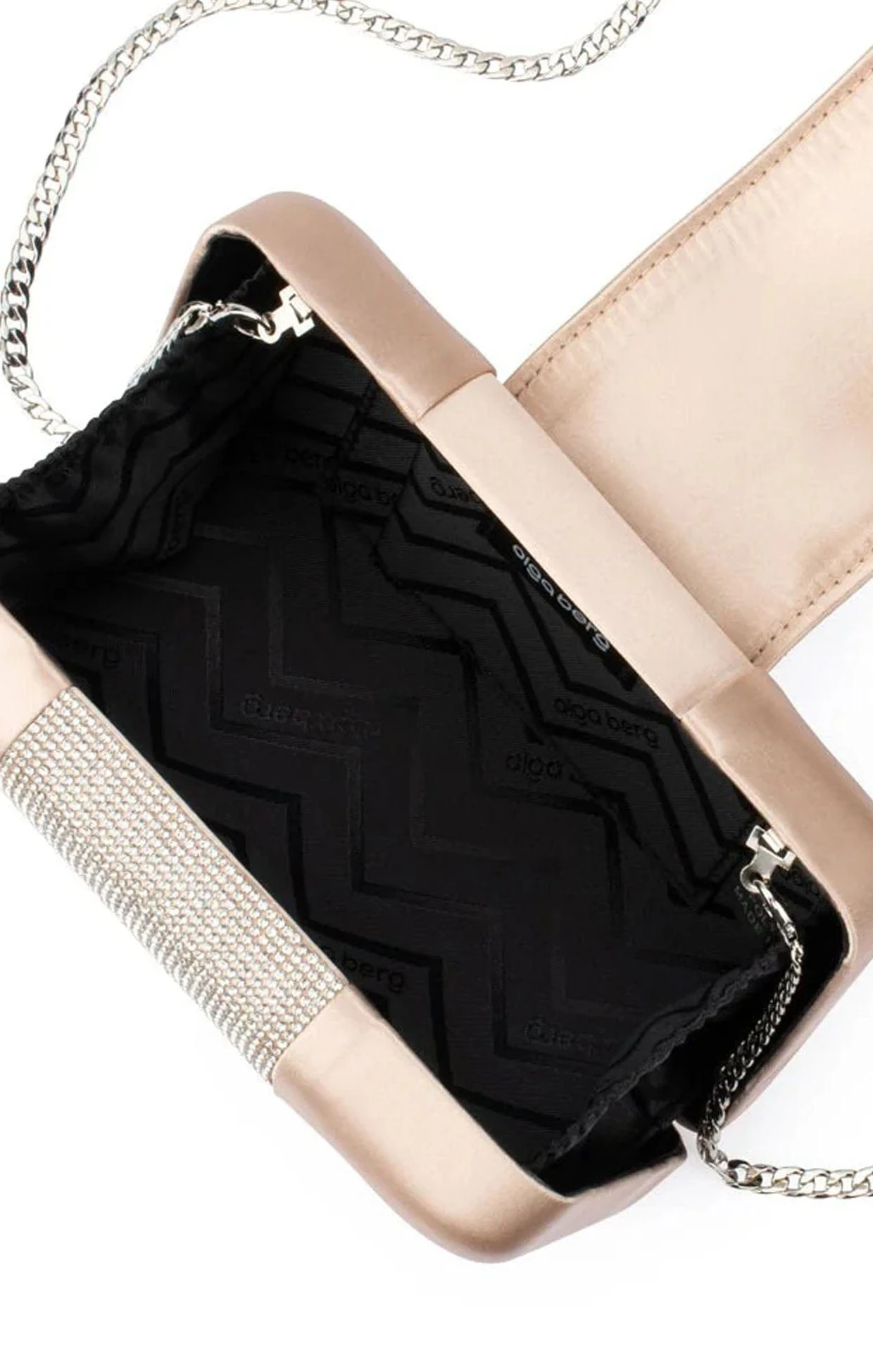 AUBREY CRYSTAL CLUTCH BAG IN NATURAL 8 AUBREY CRYSTAL CLUTCH BAG IN NATURAL - Image 6