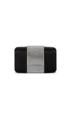 AUBREY CRYSTAL CLUTCH IN BLACK