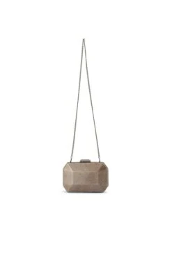 AVERY FACETED CLUTCH IN BRONZE -Clothing Discounts Shop avery faceted clutch in bronze bags 1168357819