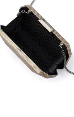 AVERY FACETED CLUTCH IN BRONZE -Clothing Discounts Shop avery faceted clutch in bronze bags 1168357821