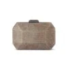 AVERY FACETED CLUTCH IN BRONZE -Clothing Discounts Shop avery faceted clutch in bronze bags 1168357822