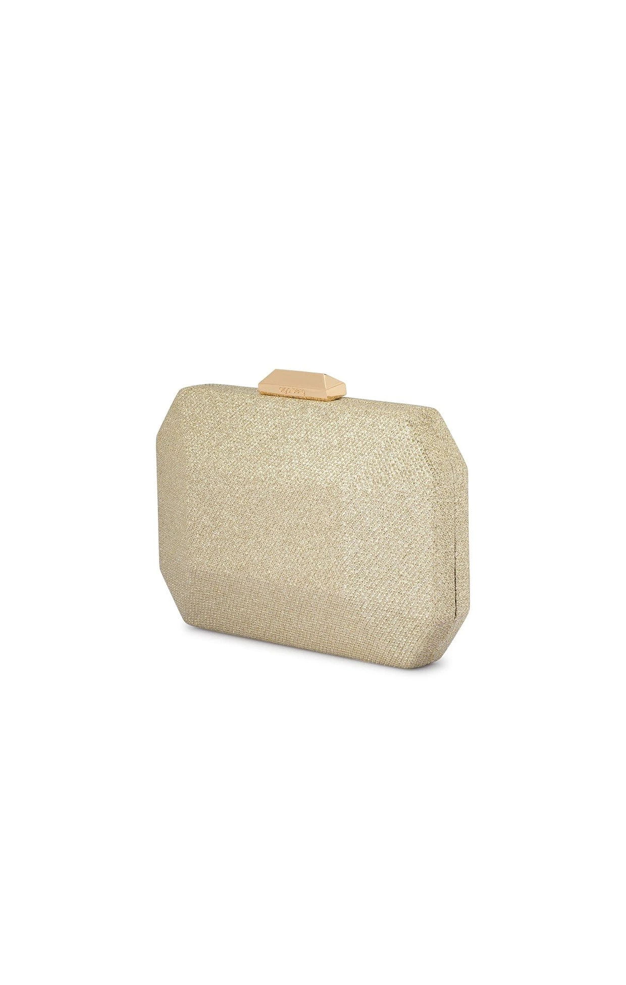 AVERY FACETED CLUTCH IN GOLD 4 AVERY FACETED CLUTCH IN GOLD - Image 2