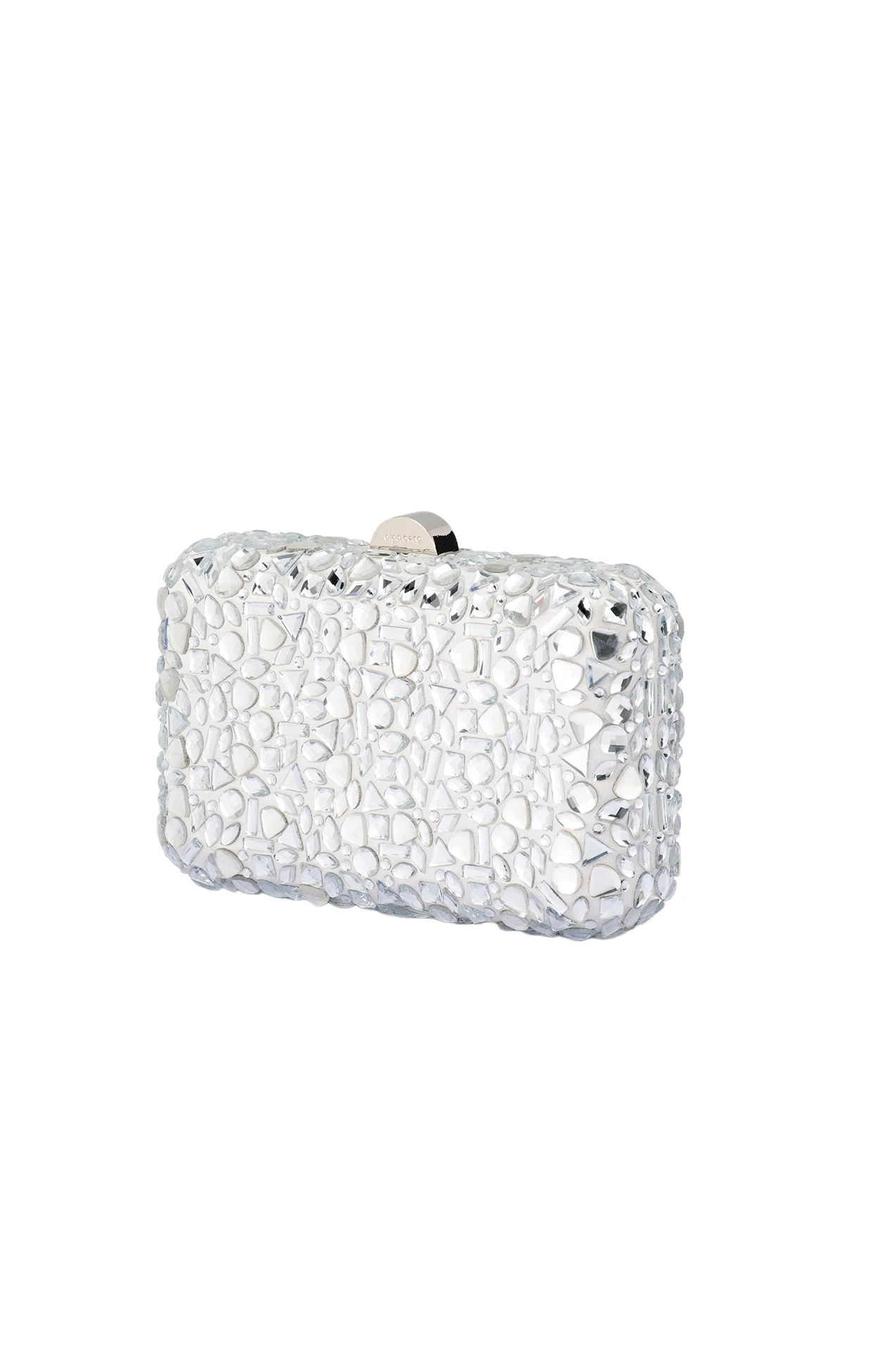 AVIVA CRYSTAL CLUTCH BAG IN SILVER 5 AVIVA CRYSTAL CLUTCH BAG IN SILVER - Image 3