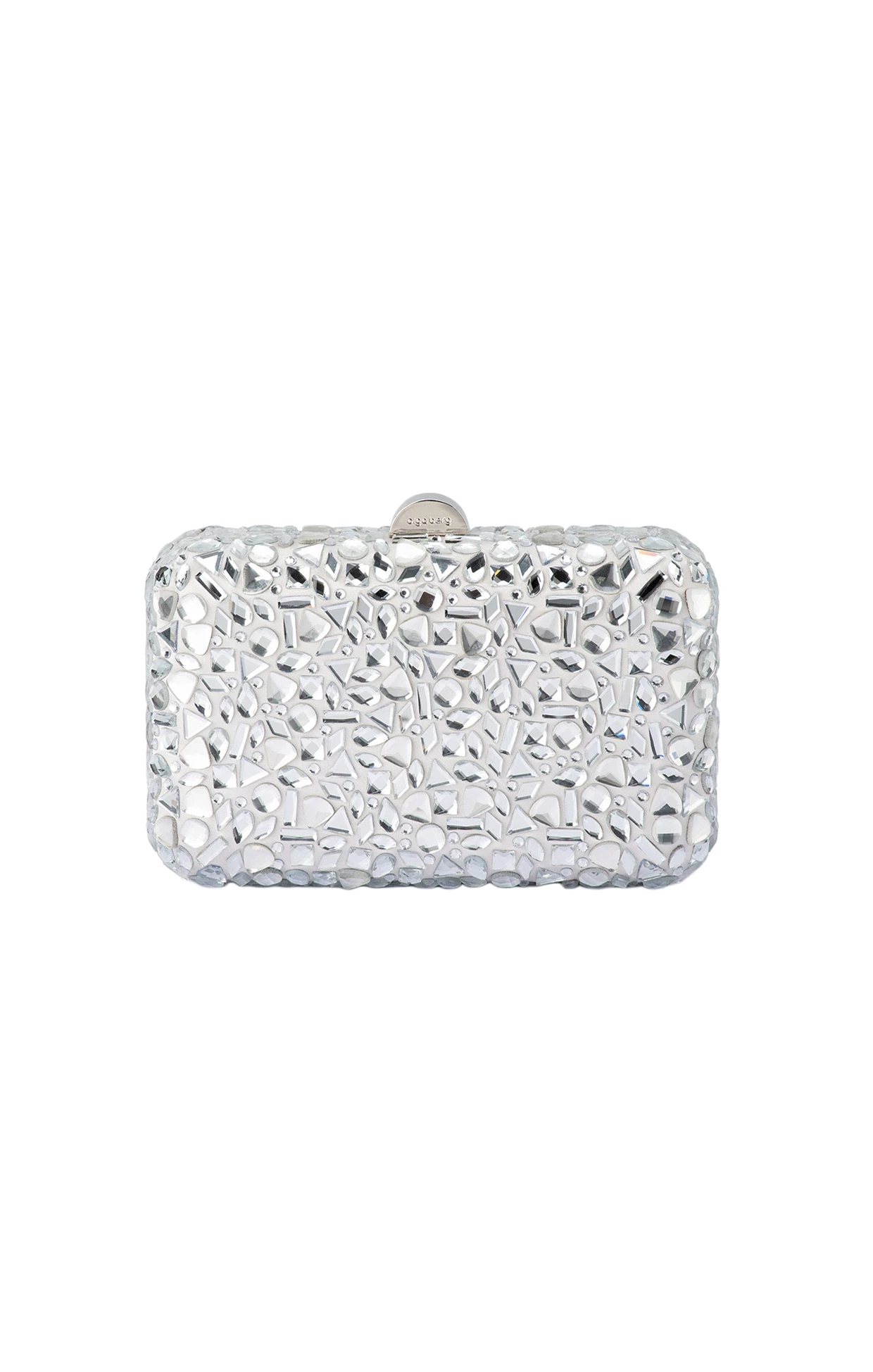 AVIVA CRYSTAL CLUTCH BAG IN SILVER 3 AVIVA CRYSTAL CLUTCH BAG IN SILVER