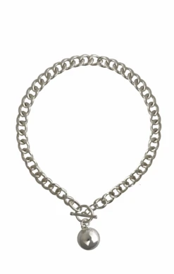 BALL DROP EVENT NECKLACE IN SILVER