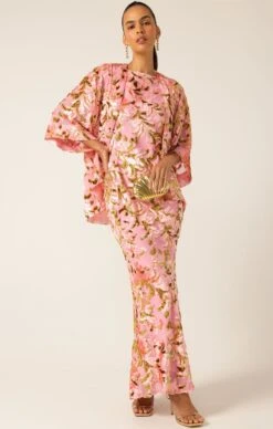 BLOSSOM KIMONO PINK GOLD 16 BLOSSOM KIMONO PINK GOLD -Clothing Discounts Shop blossom kimono pink gold jackets multi occasion 1170552905