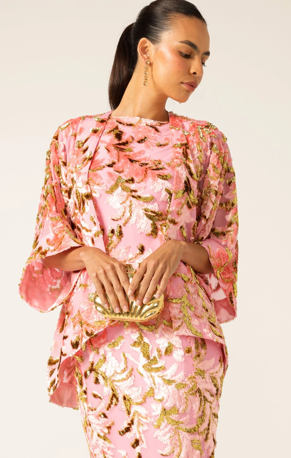 BLOSSOM KIMONO PINK GOLD 3 BLOSSOM KIMONO PINK GOLD