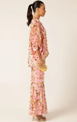BLOSSOM KIMONO PINK GOLD 19 BLOSSOM KIMONO PINK GOLD -Clothing Discounts Shop blossom kimono pink gold jackets multi occasion 1170552911