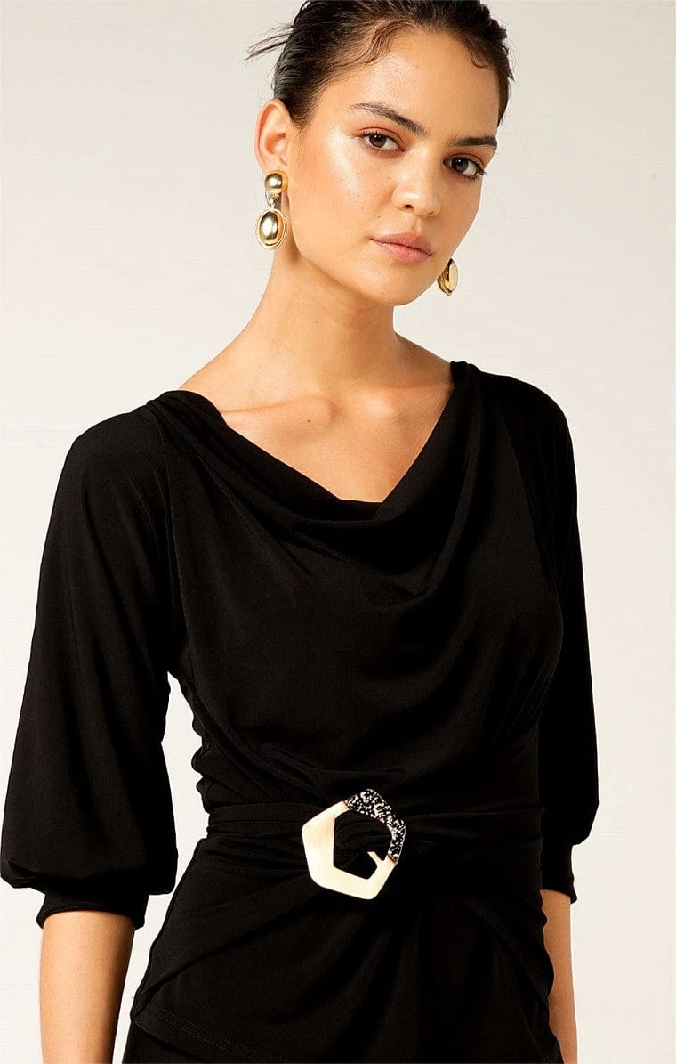 BUCKLE ACCESSORY IN GOLD BLACK MARBLE 5 BUCKLE ACCESSORY IN GOLD BLACK MARBLE - Image 3