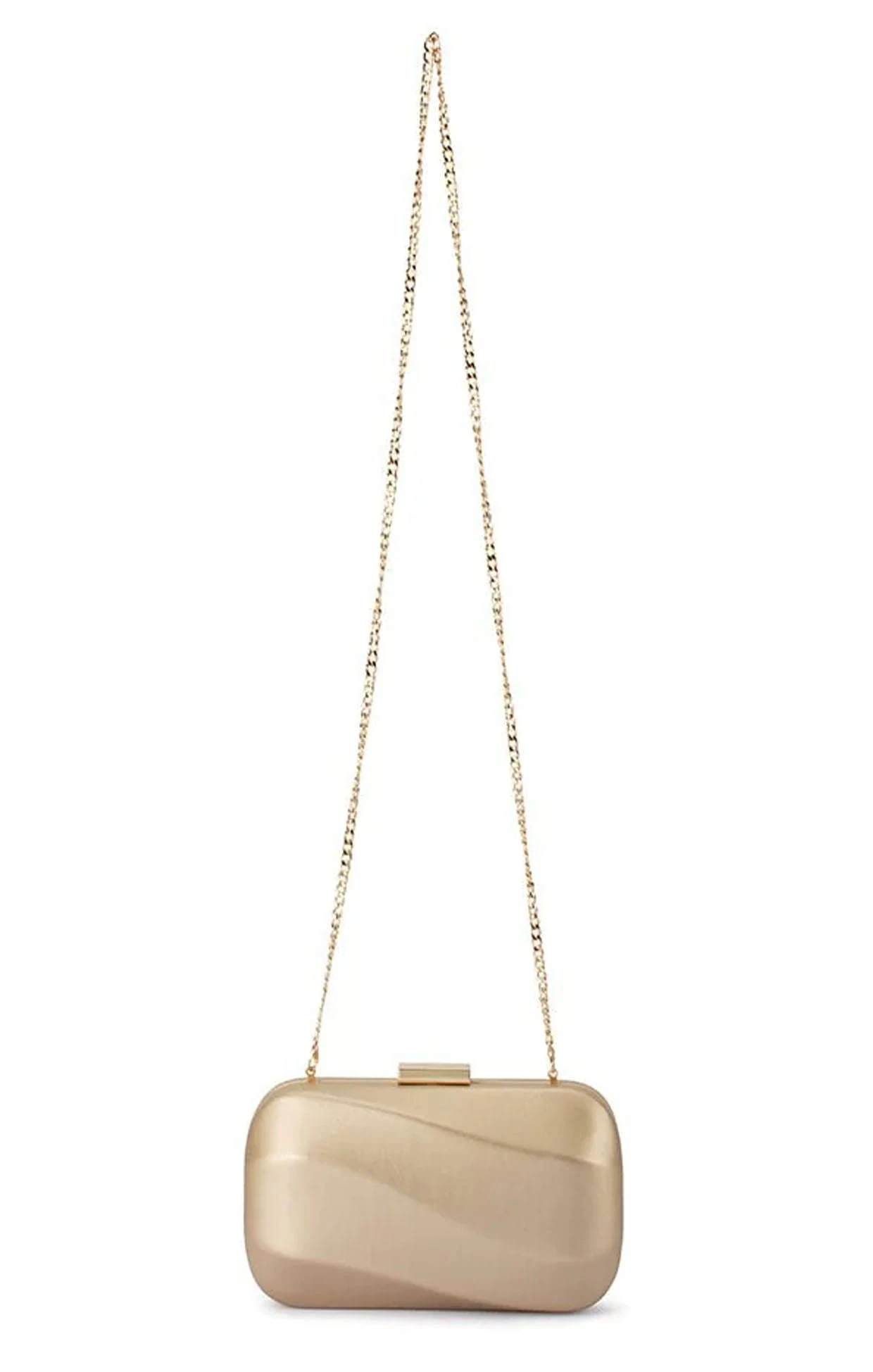 CAROLINE WAVY CLUTCH BAG IN GOLD 5 CAROLINE WAVY CLUTCH BAG IN GOLD - Image 3