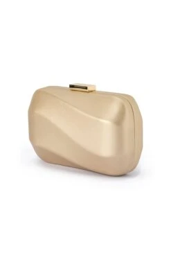 CAROLINE WAVY CLUTCH BAG IN GOLD 8 CAROLINE WAVY CLUTCH BAG IN GOLD -Clothing Discounts Shop caroline wavy clutch bag in gold accessories bags clutches 1132700461