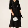 CHATEAU WRAP DRESS IN BLACK 2 CHATEAU WRAP DRESS IN BLACK -Clothing Discounts Shop chateau wrap dress in black dresses 41419684544761