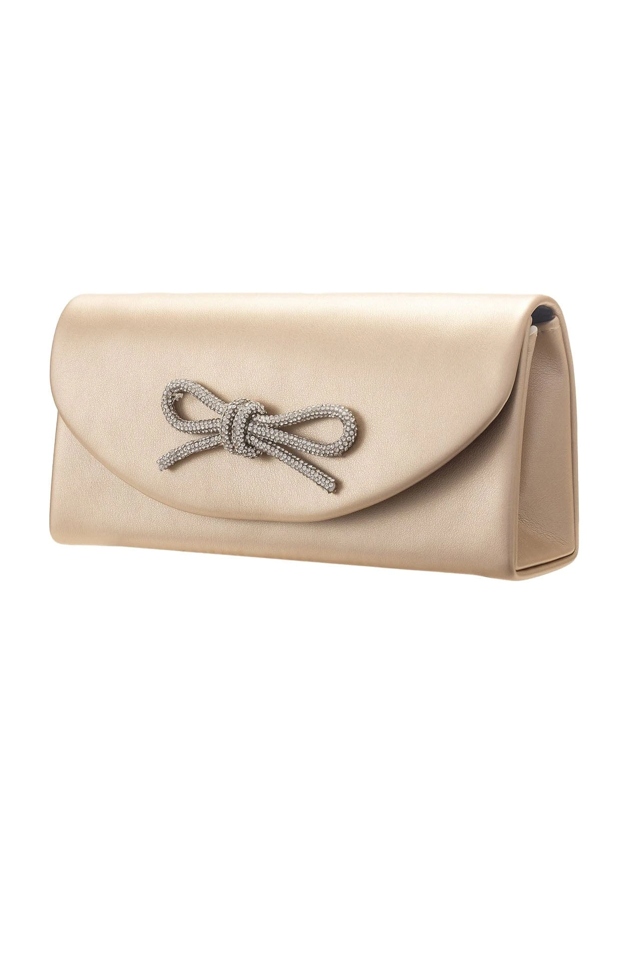 CLASSIC BOW CLUTCH BAG IN CHAMPAGNE 4 CLASSIC BOW CLUTCH BAG IN CHAMPAGNE - Image 2