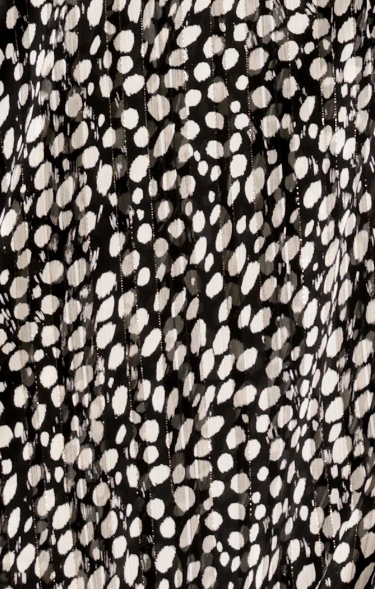 CLOUDLAND WRAP DRESS IN BLACK WHITE SPOT 9 CLOUDLAND WRAP DRESS IN BLACK WHITE SPOT - Image 7