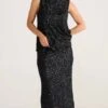 DAZZLE SKIRT IN BLACK SEQUIN 2 DAZZLE SKIRT IN BLACK SEQUIN -Clothing Discounts Shop dazzle skirt in black sequin skirts 43392608600313