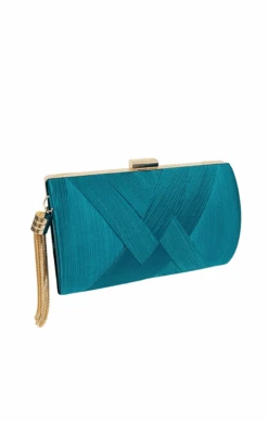 DEANNA EVENING BAG IN TEAL