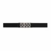 DECORATIVE CLASP BELT IN BLACK AND SILVER 1 DECORATIVE CLASP BELT IN BLACK AND SILVER -Clothing Discounts Shop decorative clasp belt in black and silver belts 44634681671929