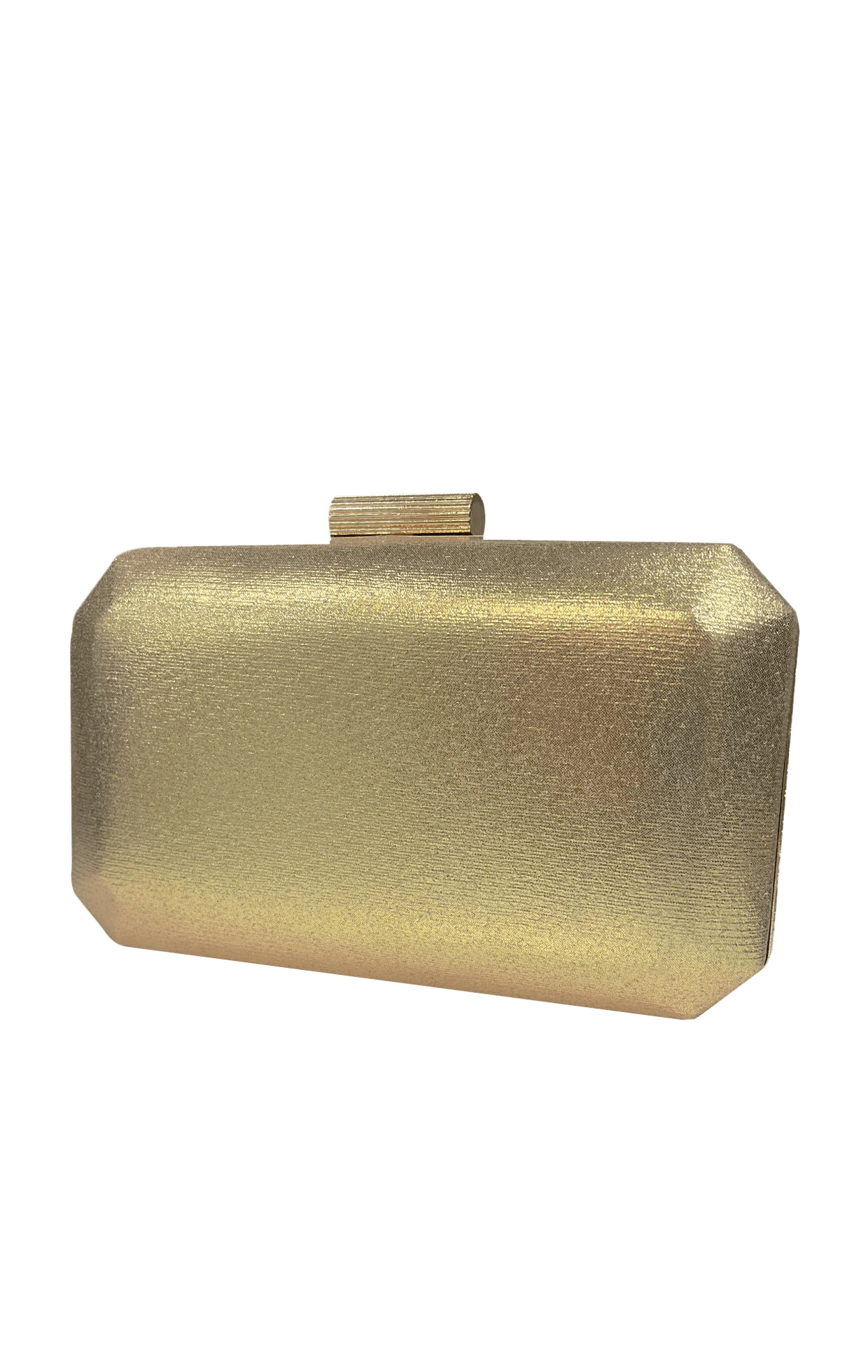 DIAMANTE MESH STRUCTURED CLUTCH BAG IN GOLD 5 DIAMANTE MESH STRUCTURED CLUTCH BAG IN GOLD - Image 3
