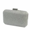 DIAMANTE MESH STRUCTURED CLUTCH BAG IN SILVER -Clothing Discounts Shop diamante mesh structured clutch in silver accessories bags clutches 40370065506553