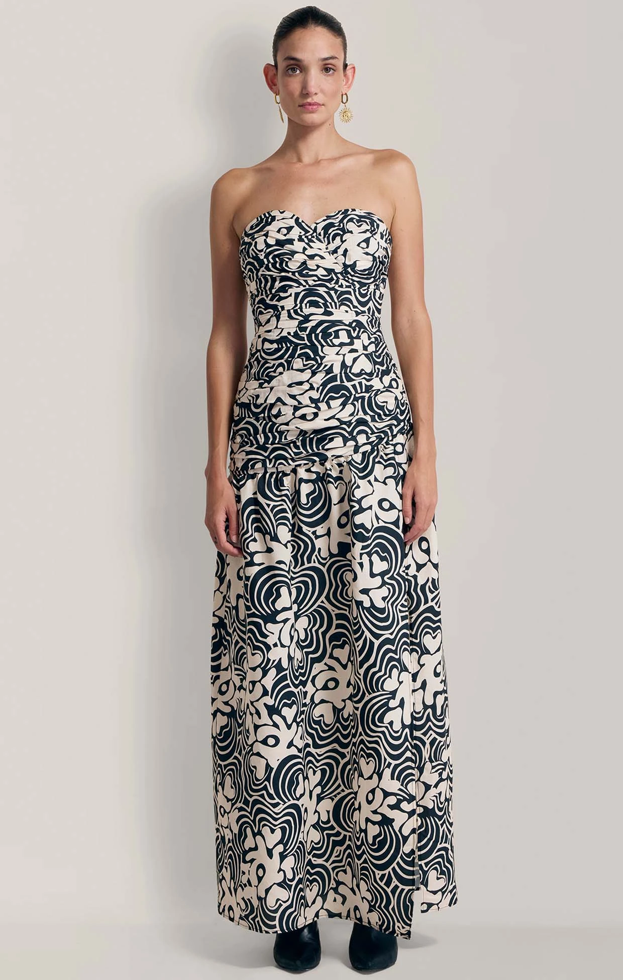 DOLCIE MAXI DRESS IN NOIR PRINT 3 DOLCIE MAXI DRESS IN NOIR PRINT