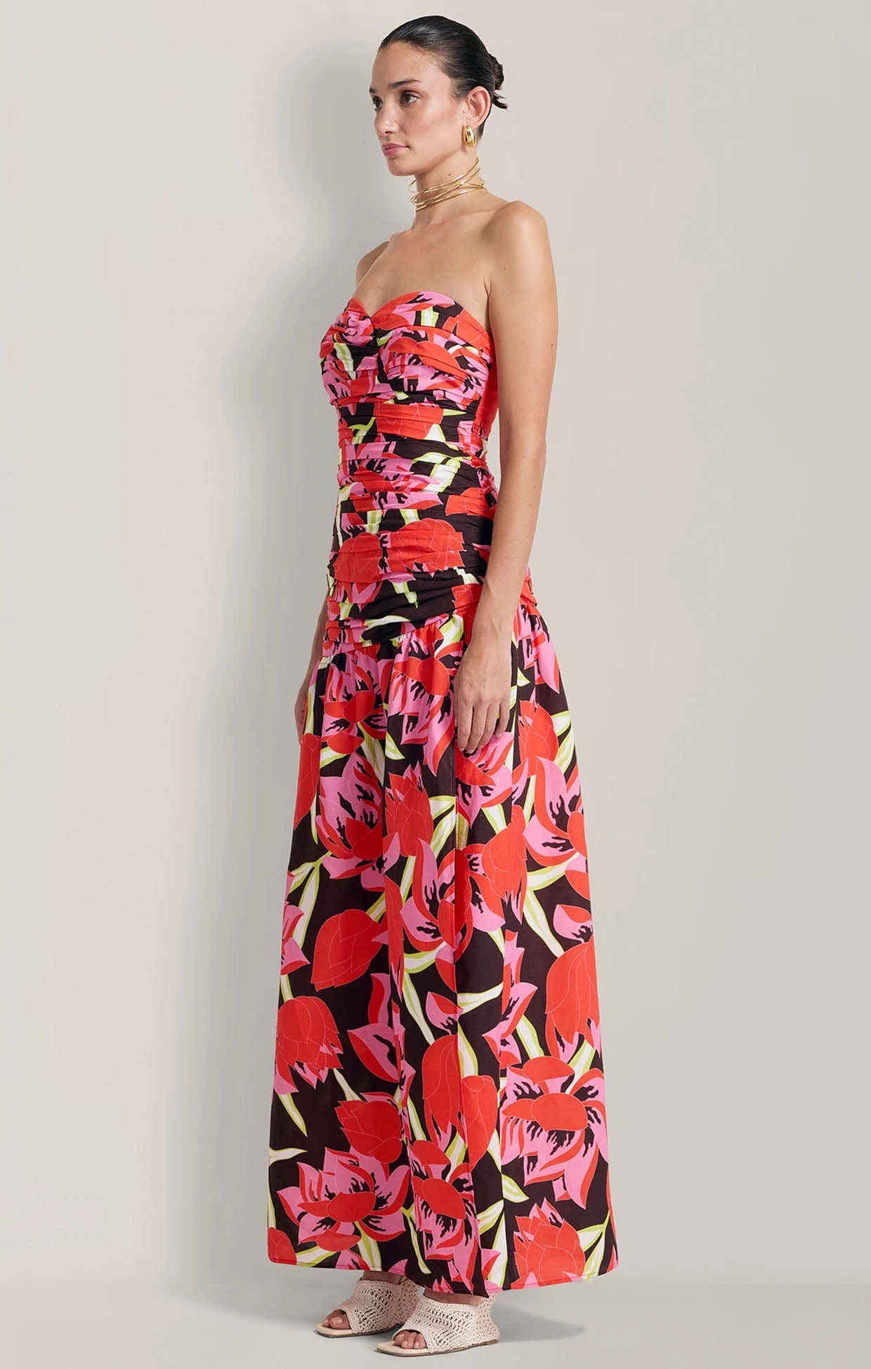 DOLCIE MAXI DRESS IN ROJO PRINT 4 DOLCIE MAXI DRESS IN ROJO PRINT - Image 2