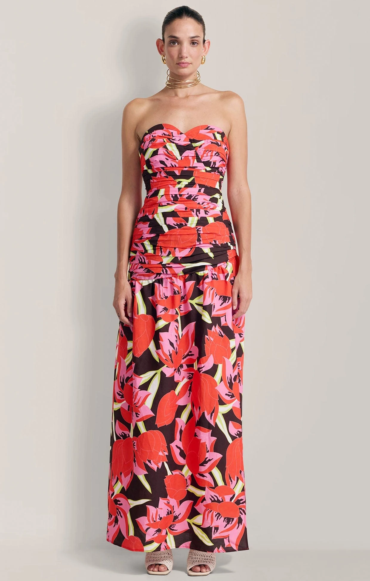 DOLCIE MAXI DRESS IN ROJO PRINT 3 DOLCIE MAXI DRESS IN ROJO PRINT