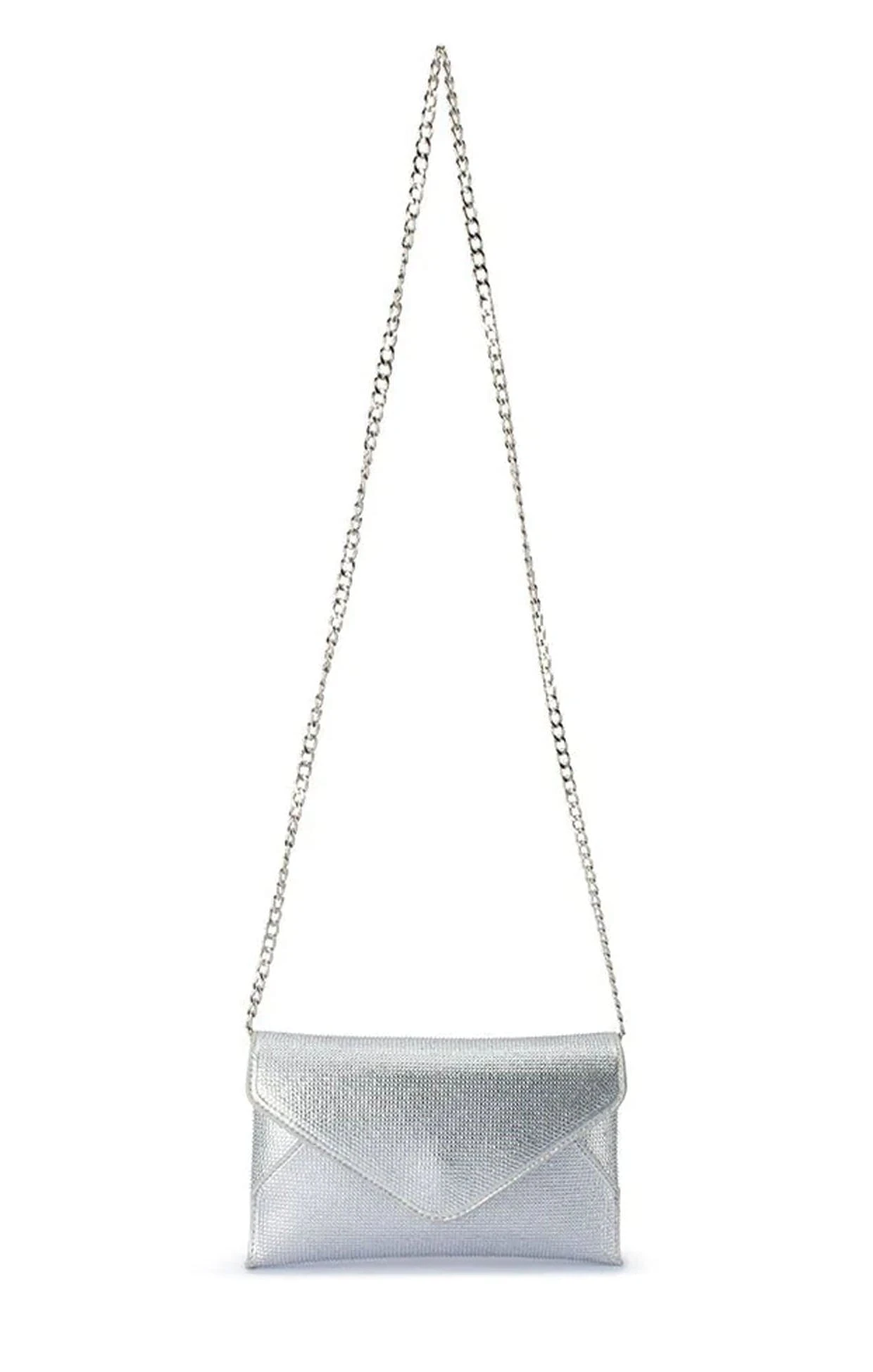 ELOISE CRYSTAL CLUTCH BAG IN SILVER 4 ELOISE CRYSTAL CLUTCH BAG IN SILVER - Image 2