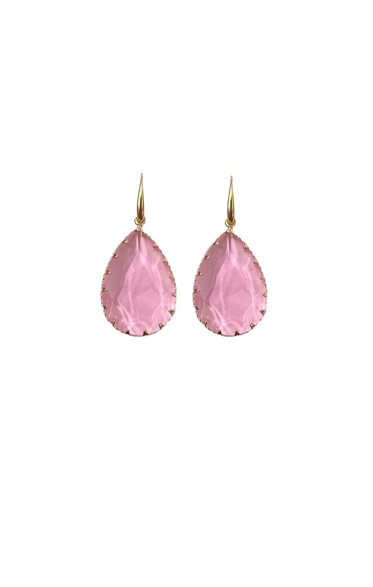 FAYE DROP EARRINGS IN PINK 3 FAYE DROP EARRINGS IN PINK