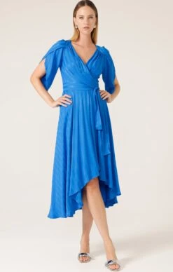 HANWORTH HOUSE WRAP DRESS IN COBALT 10 HANWORTH HOUSE WRAP DRESS IN COBALT -Clothing Discounts Shop hanworth house wrap dress in cobalt dresses events 40327249002745